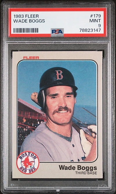 1983 Fleer 179 Wade Boggs PSA 9