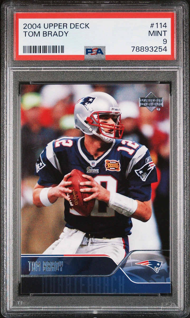 2004 Upper Deck 114 Tom Brady PSA 9
