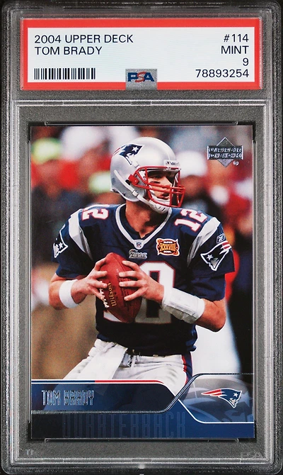 2004 Upper Deck 114 Tom Brady PSA 9