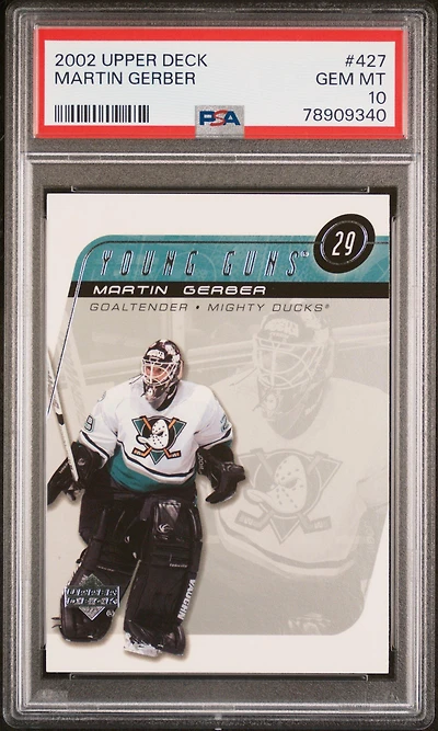 2002 Upper Deck 427 Martin Gerber PSA 10