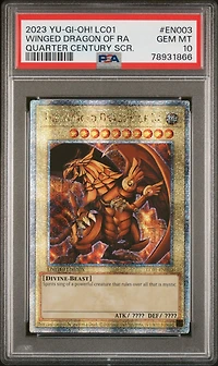 2023 Yu-gi-oh! Lc01-legendary Collection: 25th Anniversary Edition En003 The Winged Dragon Of Ra Quarter Century Secret Rare PSA 10