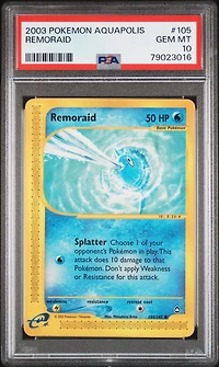 2003 Pokemon Aquapolis 105 Remoraid PSA