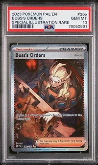 2023 Pokemon Pal En-paldea Evolved 265 Boss's Orders PSA 10
