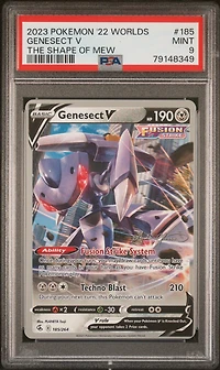 2023 Pokemon 2022 World Championships Deck: The Shape Of Mew 185 Genesect V The Shape Of Mew PSA 9