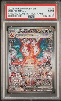 2023 Pokemon Obf En-obsidian Flames 223 Charizard Ex Special Illustration Rare PSA