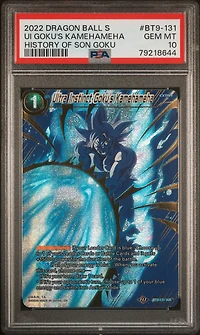 2022 Dragon Ball Super Card Game Theme Selection History Of Son Goku Bt9-131 Ultra Instinct Goku's Kamehameha PSA 10