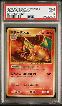 2008 Pokemon Japanese Stormfront 092 Charizard-holo PSA