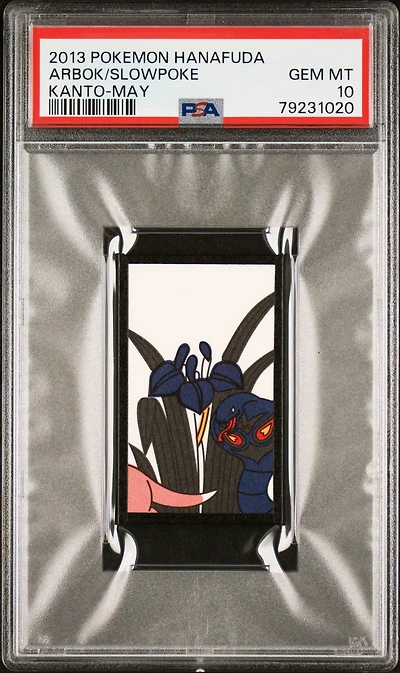 2013 Pokemon Hanafuda Kanto  Slowpoke\arbok May PSA 10