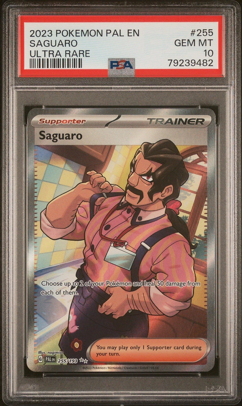 2023 Pokemon Pal En-paldea Evolved 255 Saguaro Ultra Rare PSA