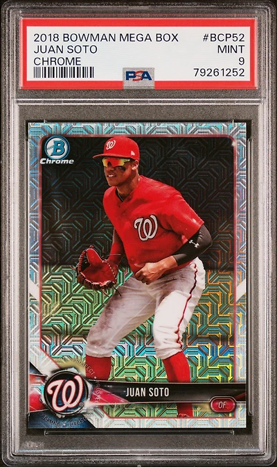 2018 Bowman Mega Box Chrome Bcp52 Juan Soto PSA 9