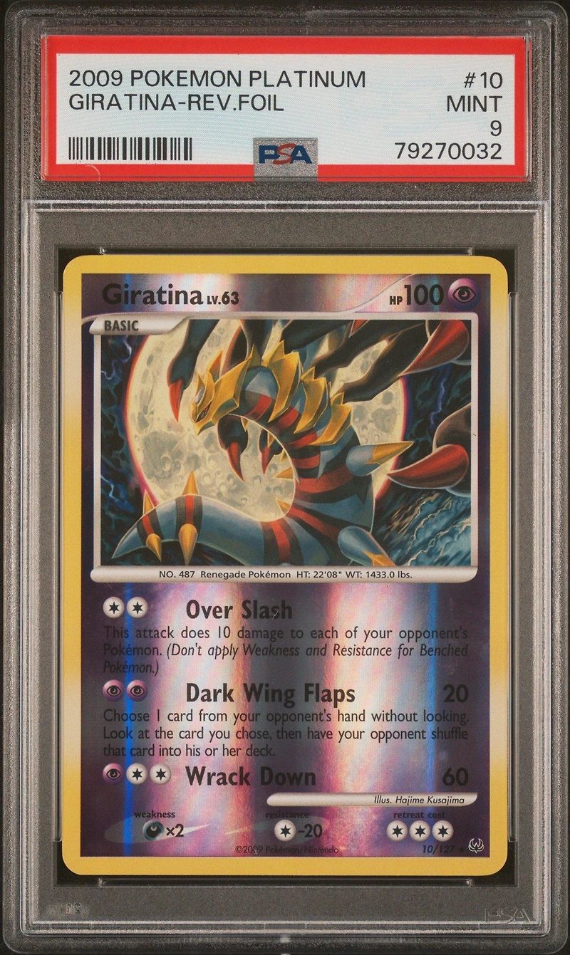 2009 Pokemon Platinum 10 Giratina-reverse Foil PSA 9