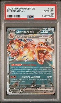 2023 Pokemon Obf En-obsidian Flames Charizard Ex PSA