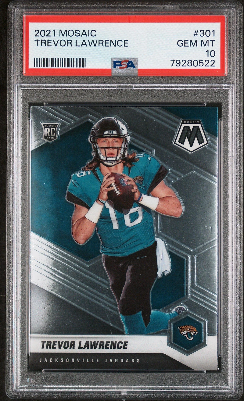2021 Panini Mosaic 301 Trevor Lawrence PSA 10