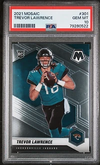 2021 Panini Mosaic 301 Trevor Lawrence PSA 10