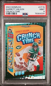2022 Panini Donruss Crunch Time Ct15 Garrett Wilson PSA 9