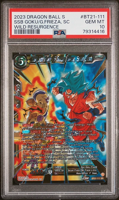 2023 Dragon Ball Super Card Game Series 21 Wild Resurgence Bt21-111 Goku/frieza