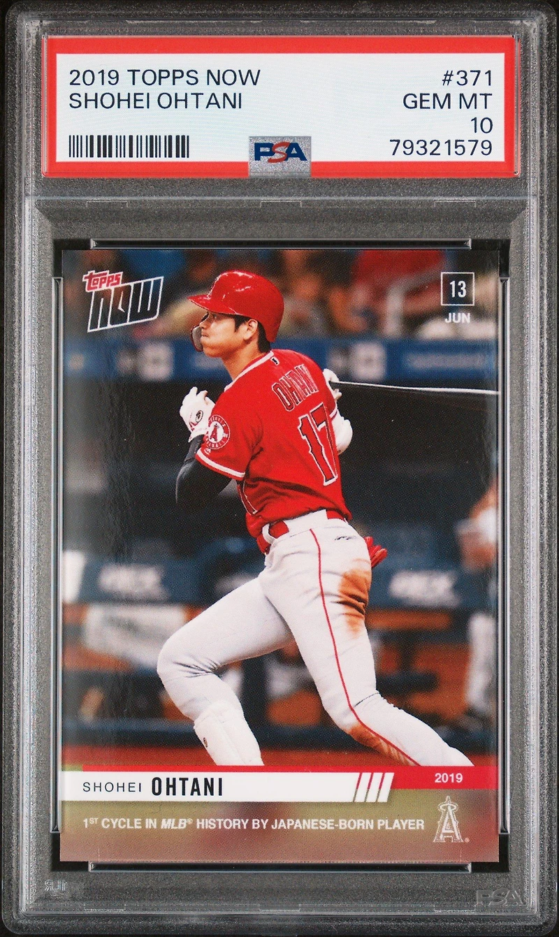2019 Topps Now 371 Shohei Ohtani PSA 10