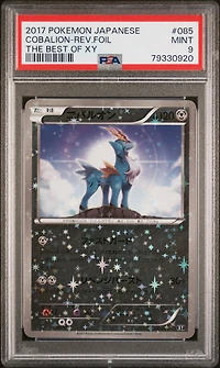 2017 Pokemon Japanese The Best Of Xy 085 Cobalion-reverse Foil PSA 9
