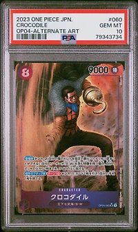 2023 One Piece Japanese Kingdoms Of Intrigue Crocodile Alternate Art PSA 10
