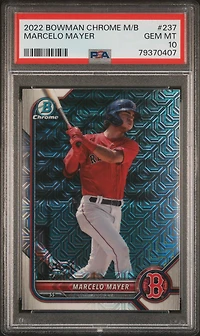 2022 Bowman Mega Box Chrome 237 Marcelo Mayer PSA 10