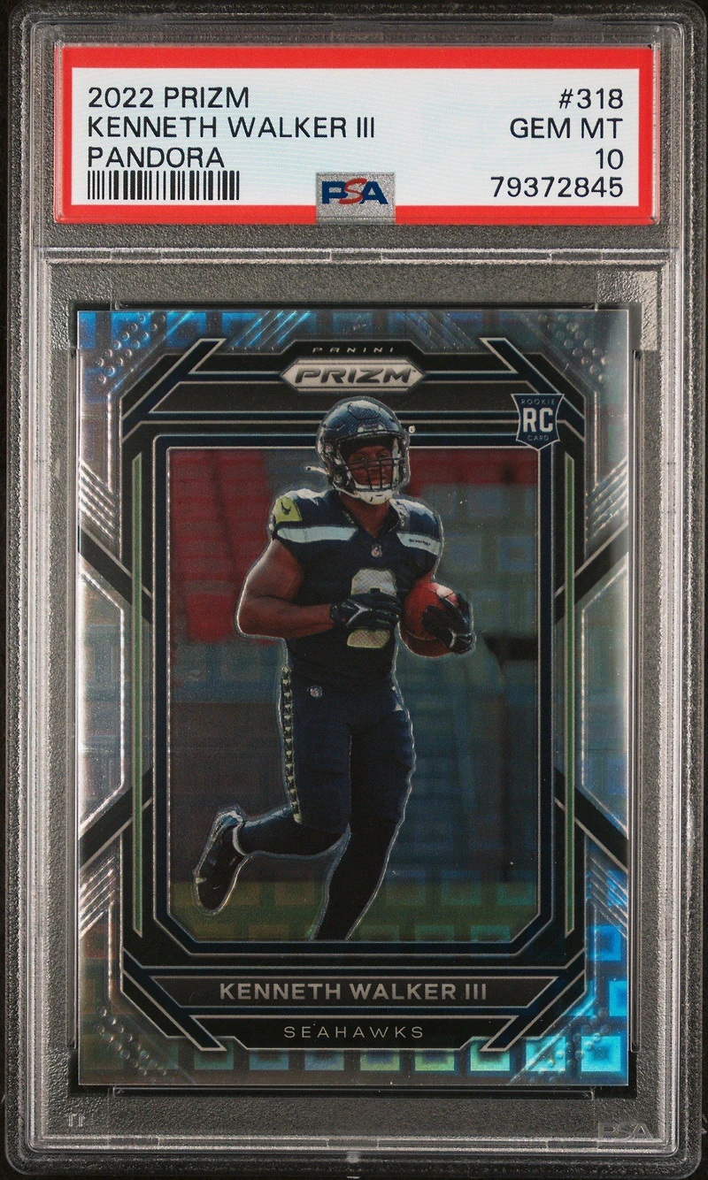 2022 Panini Prizm 318 Kenneth Walker Iii Pandora PSA 10