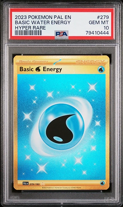 2023 Pokemon Pal En-paldea Evolved 279 Basic Water Energy Hyper Rare PSA