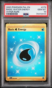 2023 Pokemon Pal En-paldea Evolved 279 Basic Water Energy Hyper Rare PSA