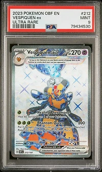 2023 Pokemon Obf En-obsidian Flames 212 Vespiquen Ex Ultra Rare PSA