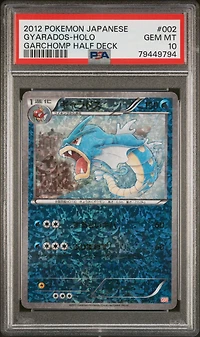 2012 Pokemon Japanese Garchomp Half Deck 002 Gyarados-holo PSA 10