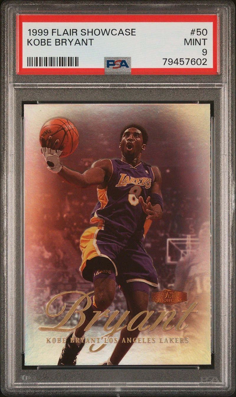 1999 Flair Showcase 50 Kobe Bryant PSA 9