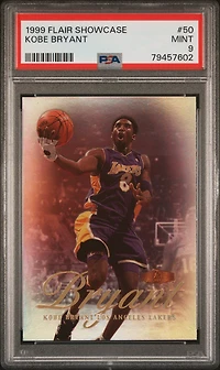 1999 Flair Showcase 50 Kobe Bryant PSA 9