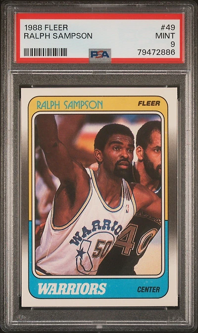 1988 Fleer 49 Ralph Sampson PSA 9