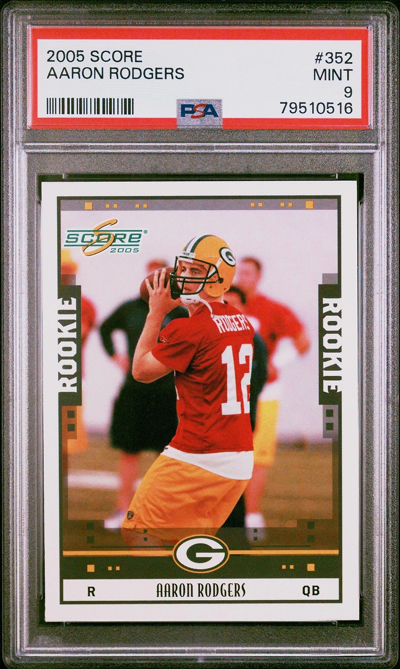 2005 Score 352 Aaron Rodgers PSA 9