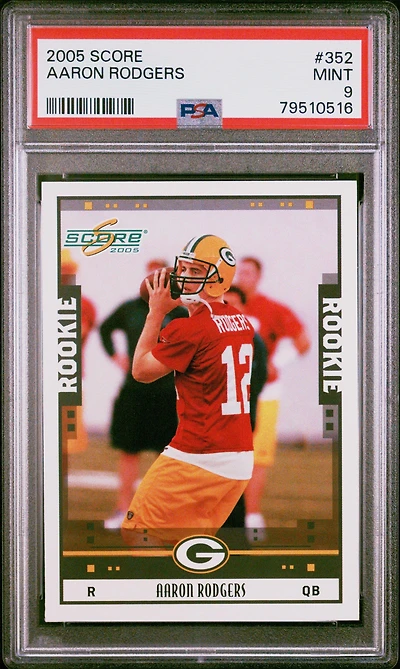 2005 Score 352 Aaron Rodgers PSA 9