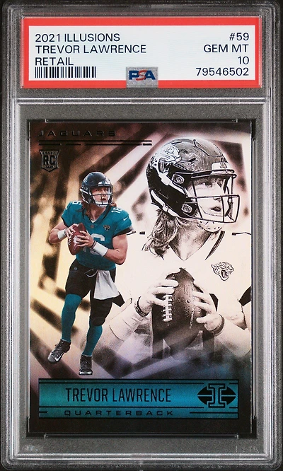 2021 Panini Illusions 59 Trevor Lawrence Retail PSA 10
