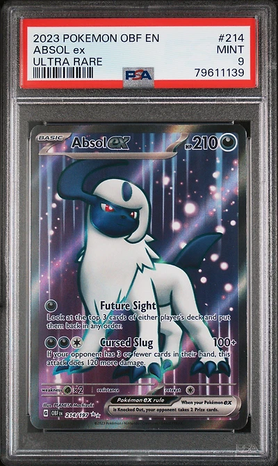 2023 Pokemon Obf En-obsidian Flames 214 Absol Ex PSA 9