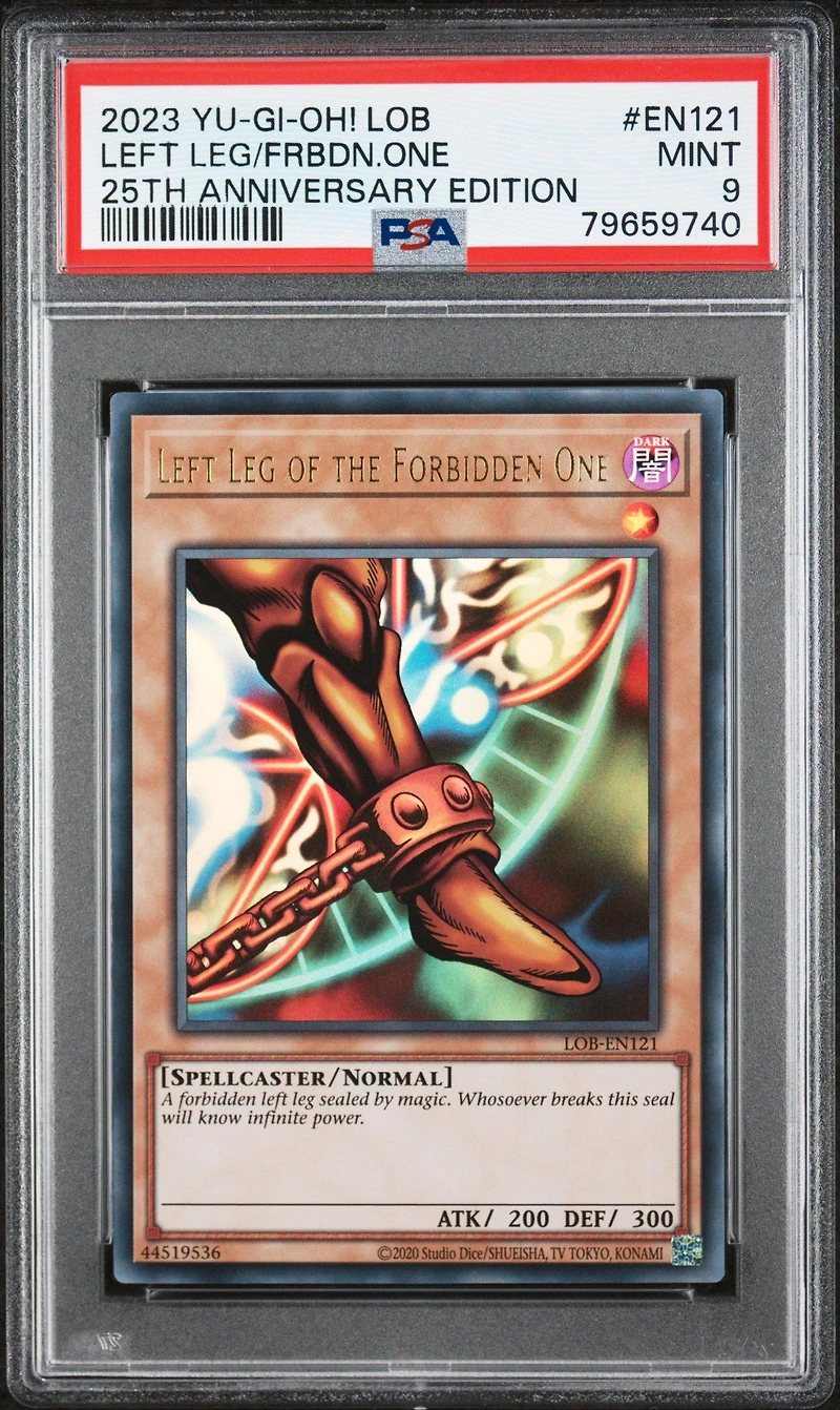 2023 Yu-gi-oh! Legend Of Blue Eyes White Dragon 25th Anniversary Edition En121 Left Leg/frbdn.one PSA 9