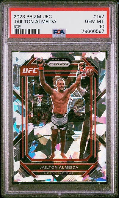 2023 Panini Prizm Ufc 197 Jailton Almeida Ice PSA 10