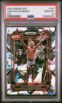 2023 Panini Prizm Ufc 197 Jailton Almeida Ice PSA 10