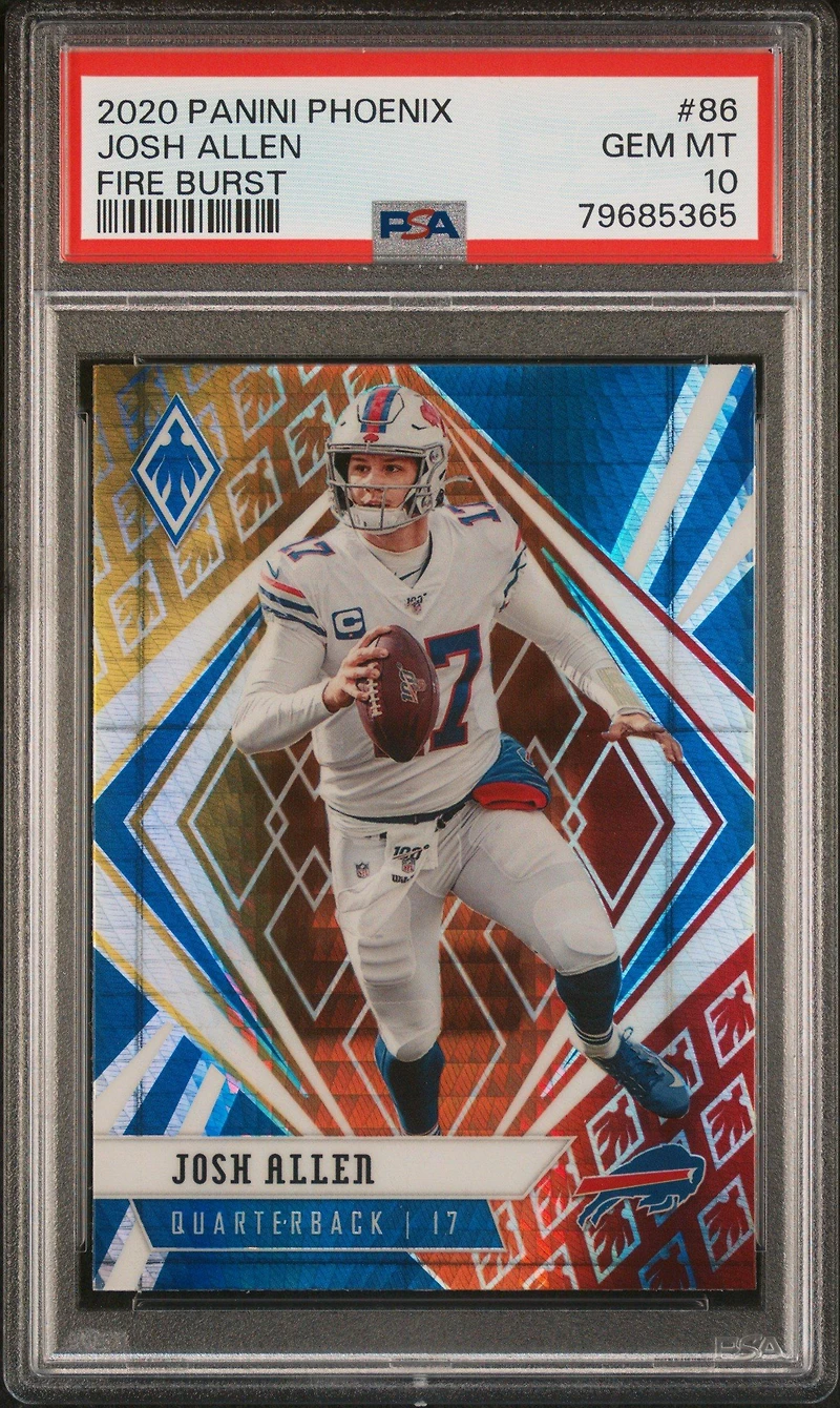 2020 Panini Phoenix 86 Josh Allen PSA 10