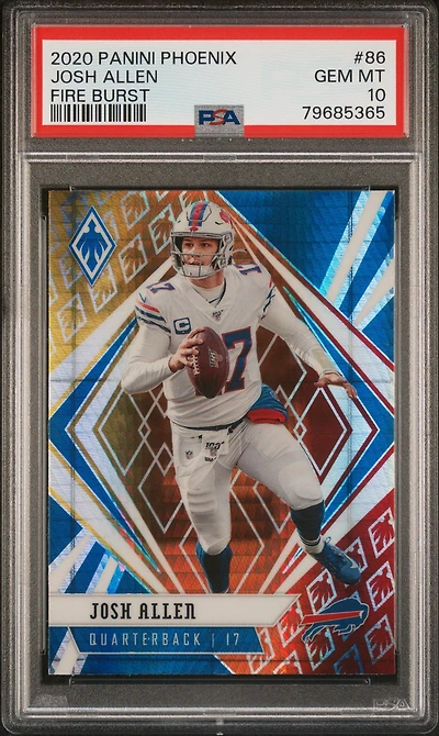2020 Panini Phoenix 86 Josh Allen PSA 10
