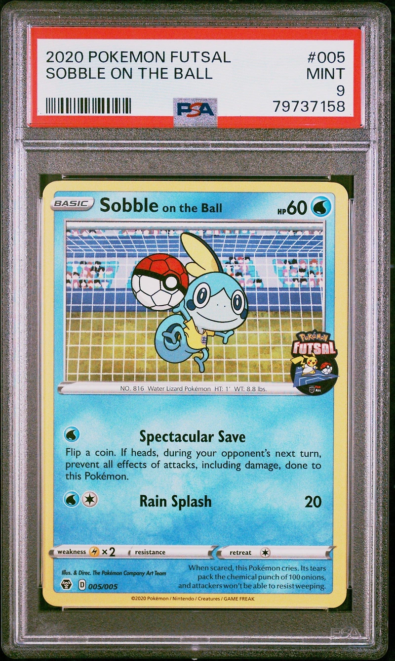 2020 Pokemon Futsal 005 Sobble On The Ball PSA