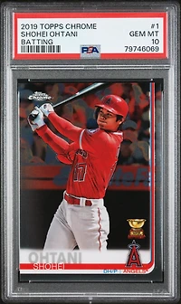 2019 Topps Chrome 1 Shohei Ohtani PSA 10