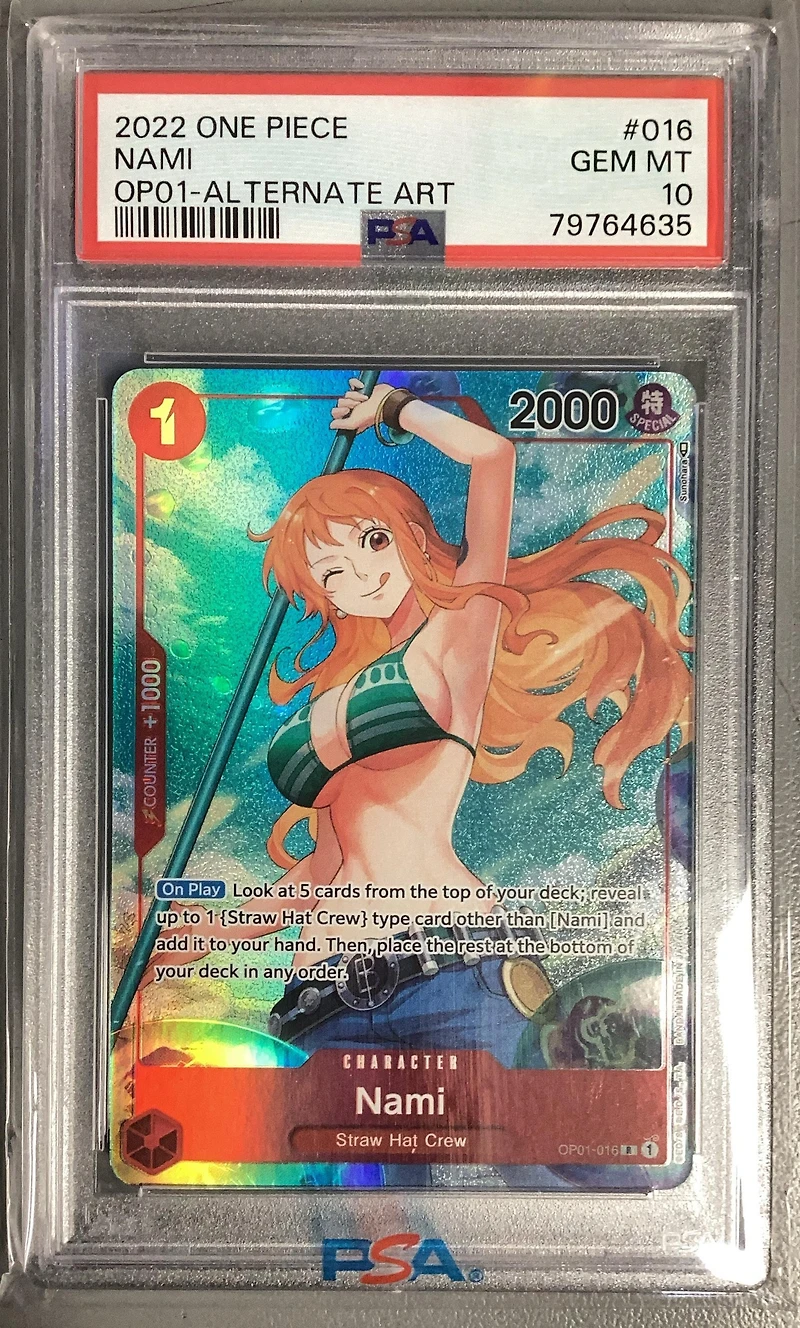 2022 One Piece Romance Dawn 016 Nami Alternate Art PSA 10