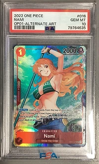 2022 One Piece Romance Dawn 016 Nami Alternate Art PSA 10