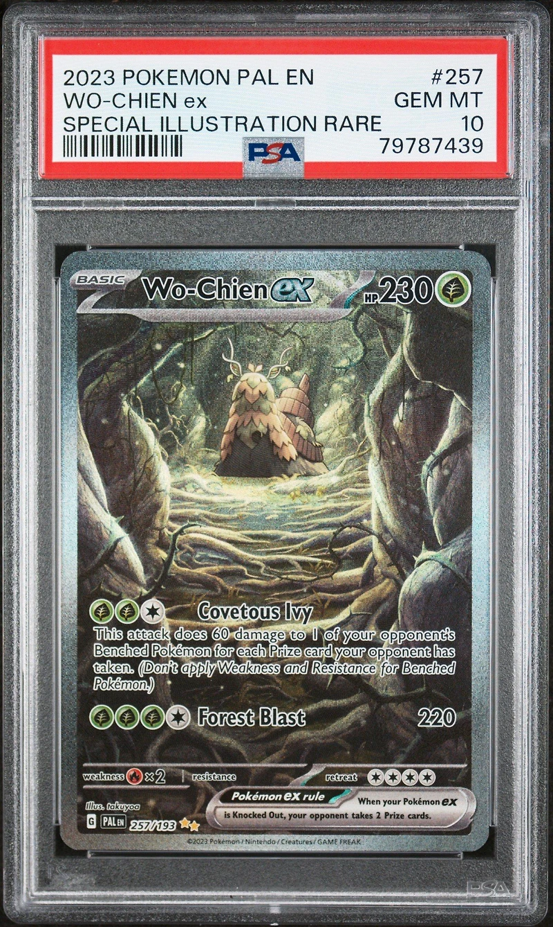 2023 Pokemon Pal En-paldea Evolved 257 Wo-chien Ex Special Illustration Rare PSA 10