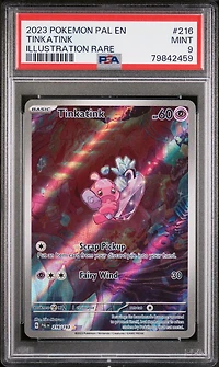 2023 Pokemon Pal En-paldea Evolved 216 Tinkatink Illustration Rare PSA