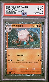 2023 Pokemon Pal En-paldea Evolved 107 Primeape Annihilape Ex Box PSA 8