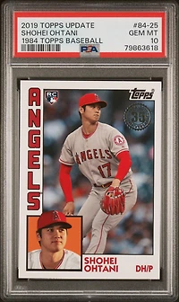 2019 Topps Update 1984 Topps Baseball 84-25 Shohei Ohtani PSA 10