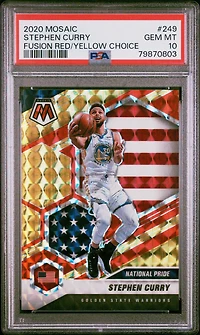 2020 Panini Mosaic 249 Stephen Curry PSA 10